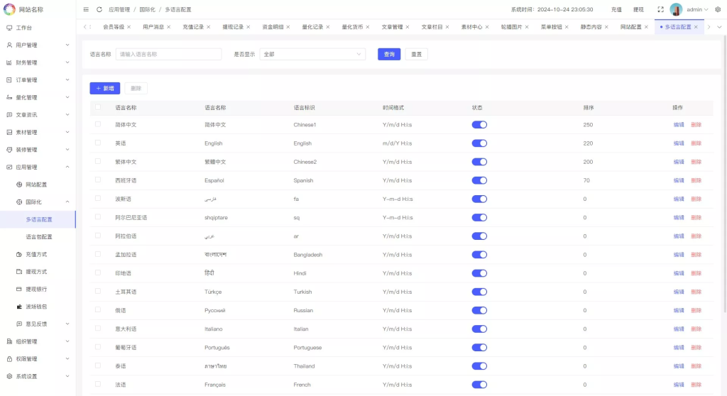 图片[26]-【2025国际版多语言量化交易理财金融】19种语言可自定义扩展语言+USDT自动充值+搭建教程