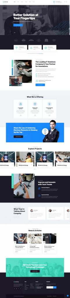 【HTML代码】智能科技IT软件公司HTML响应式模板