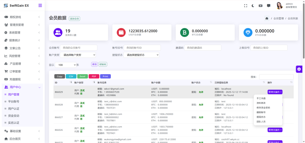 图片[20]-【售】SwiftGain EX多语言交易所源码/外汇+期货+虚拟货币+二开期权游戏+完整三级分销/前端vue纯源码+后端PHP