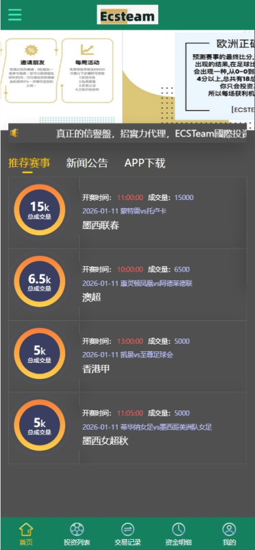【售】ECSTeam多语言足球体育反波胆投注源码/足球比分竞猜源码/前端html+后端PHP-天网源码