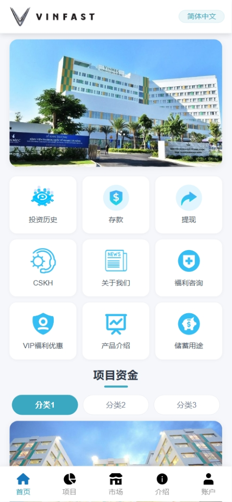 【售】VINFAST多语言投资理财源码/15种语言+团长代理+充值返利+三级分销/前端vue纯源码+后端PHP
