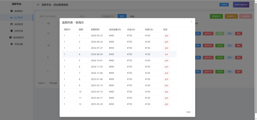 图片[9]-【售】分期付小额贷款源码/贷款催收源码/前端vue纯源码+后端Java纯源码